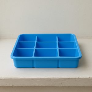 Tabuleiro empilhável de plástico
